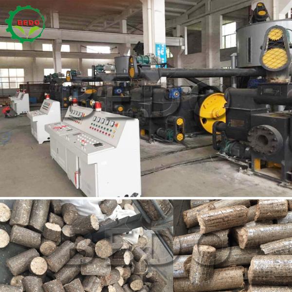 110kw Biomass Briquetting Machine Efficient Sawdust Briquette Manufacturing