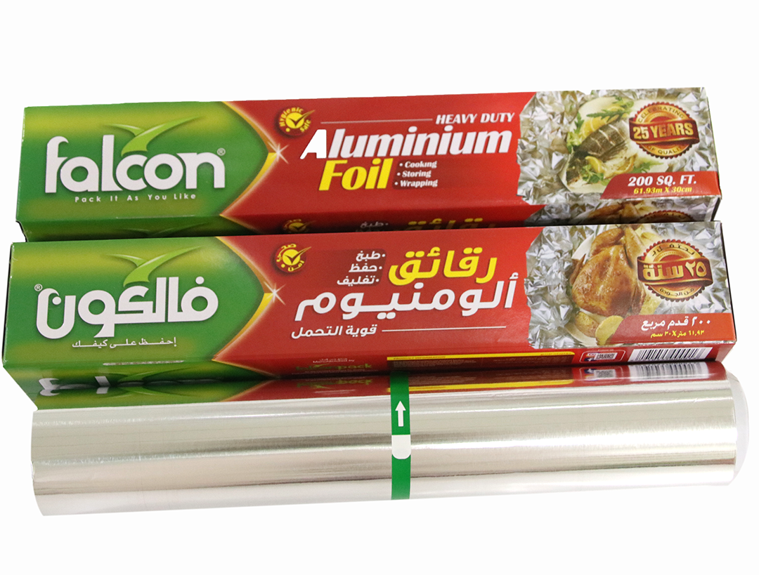 60.8m Silver 200sqft Kitchen Aluminium Foil Jumbo Rolls Paper For Catering Restaurant