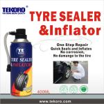 Emergency Tubeless Tire Sealer , Fast Repair Tyre Inflator Sealant 400ml 600ml