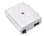 Plastic White Fiber Optic Termination Box Two SC Port IP65 Splicing Splitter