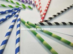 Quality Five Knives System Online Cutting Paper Straw Machine wholesale