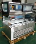 Stainless Steel Bakery Glass Showcase , Display Refrigerated Cabinet For