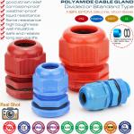 M12~M63 Non-metallic Cable Glands IP68 Polyamide Nylon Hermetic Gland Connectors