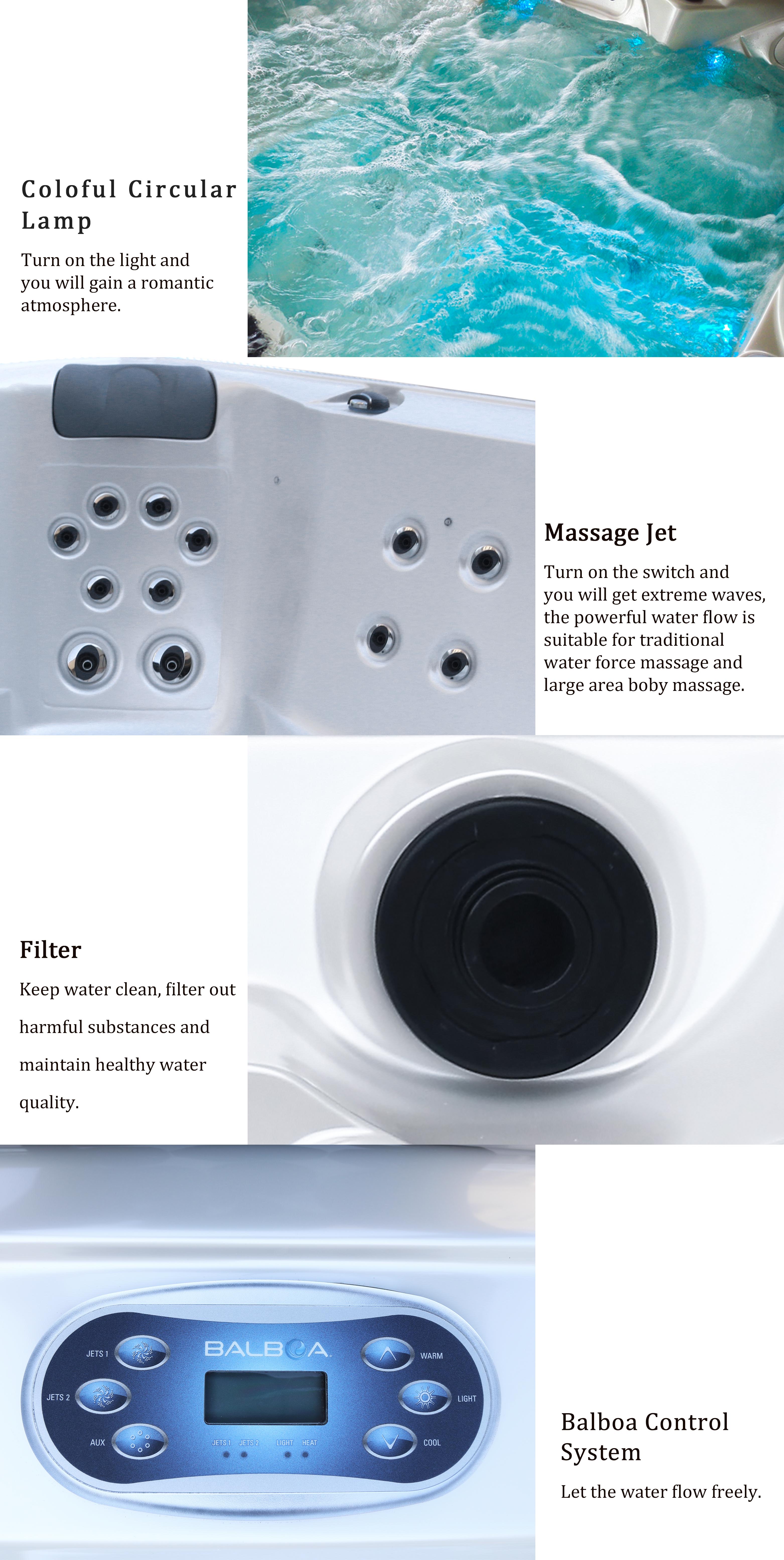 Improve Sleep Relax Muscles Hot Tub With Overflow Fountain Outdoor