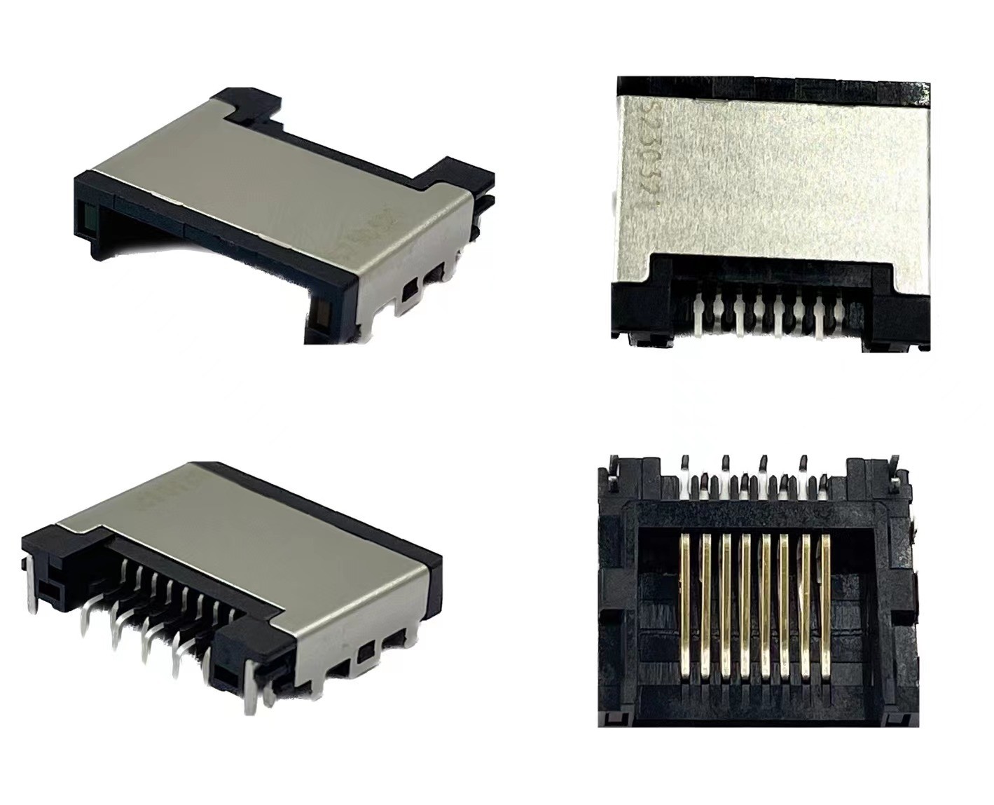 4.6mm Shielded 8P Two Pin Half RJ45 Female Ethernet Connector Countersunk Board Patch Port