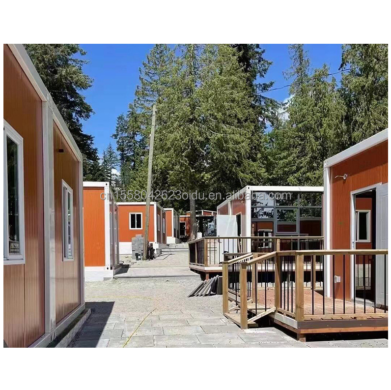 Galvanized Steel Bending Prefab Container House with Detachable Bathroom and Design