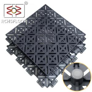 Quality 1.61cm Interlocking Polypropylene Basketball Court Plastic Tiles wholesale