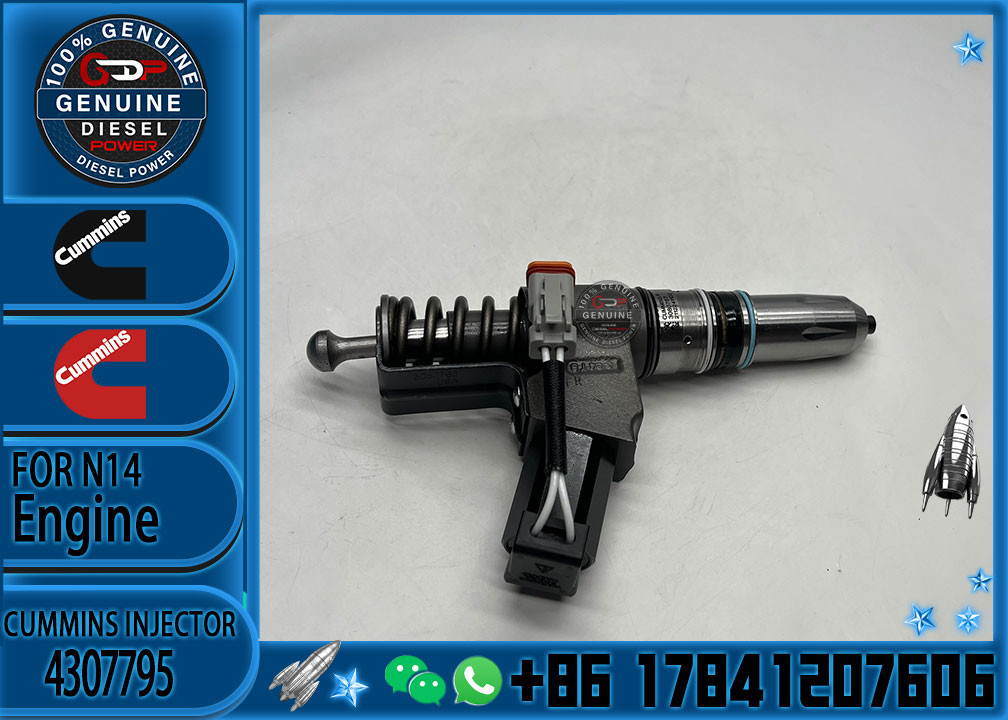 Construction Machinery Parts Fuel Injector For N14 Diesel3409975 4307795 3411760 6087807 For CUMMINS Diesel Engine