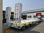 Sinotruk Heavy Duty Semi Trailers 3 Axles Low Bed Semi Trailer With Hydraulic