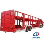 Air Brake Two Deck Pickup Truck Trailer Skeleton Type 6 Car Carrier Transport