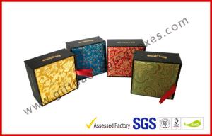 Quality Artistry Design Luxury Gift Packaging Boxes With Traditional Brocade Silk wholesale