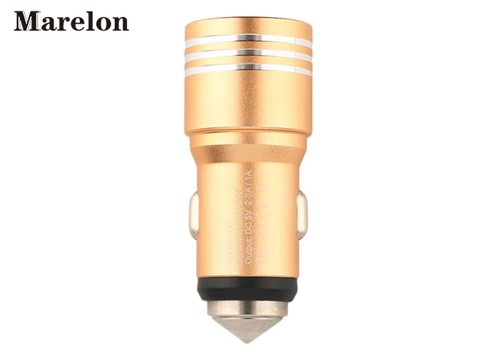 Promotional Dual Usb Car Charger Multi Color For Smart Device Charging