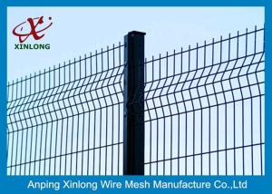 Quality 200*50mm 3D Curved Welded Wire Mesh Fence For Airport / Sport Court Security wholesale