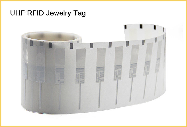 Rectangle RFID Tag Sticker Bar Code Labels Ribbon Printing For Jewelry