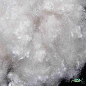 Quality Non-Siliconized Conjugated Hollow Polyester Fibre Coiled Coil 15D White wholesale