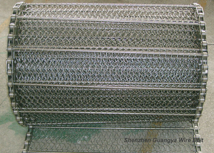 Metal Mesh Spiral Conveyor Belt For Roasting Food Stuff Alkali - Resisting