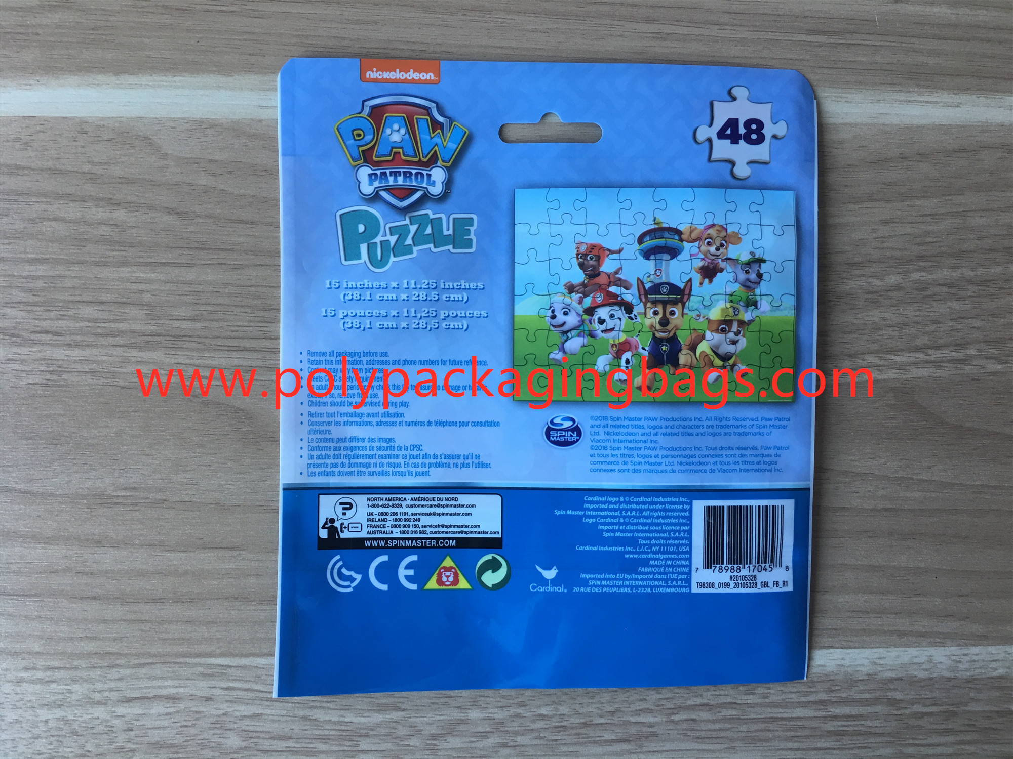 Children 'S Classic Cartoon Pattern Plastic Packaging Bags 8 Colors Gravure Printing