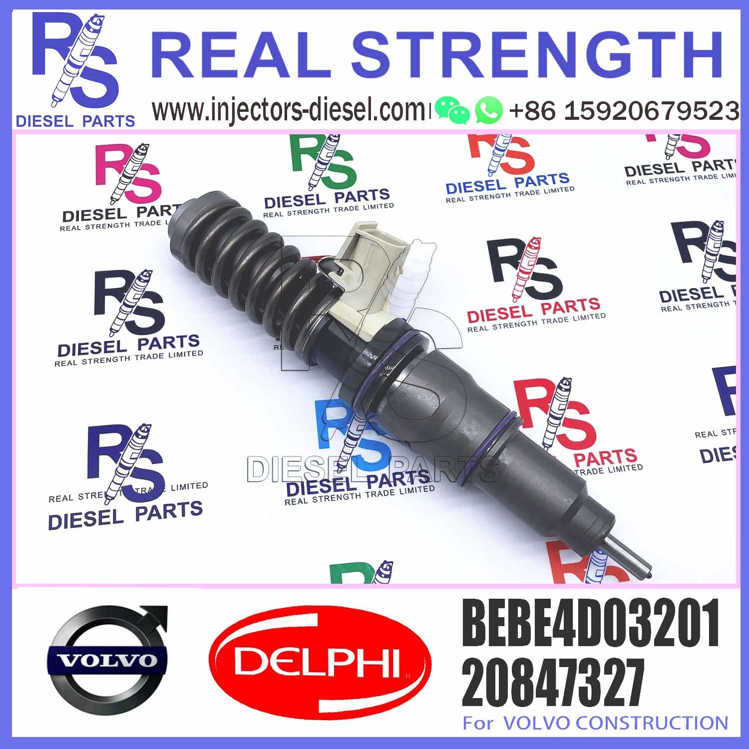 injector common rail injector 3801403 BEBE4D03201 For V-O-L-V D12 3150 diesel fuel injector BEBE4D03001
