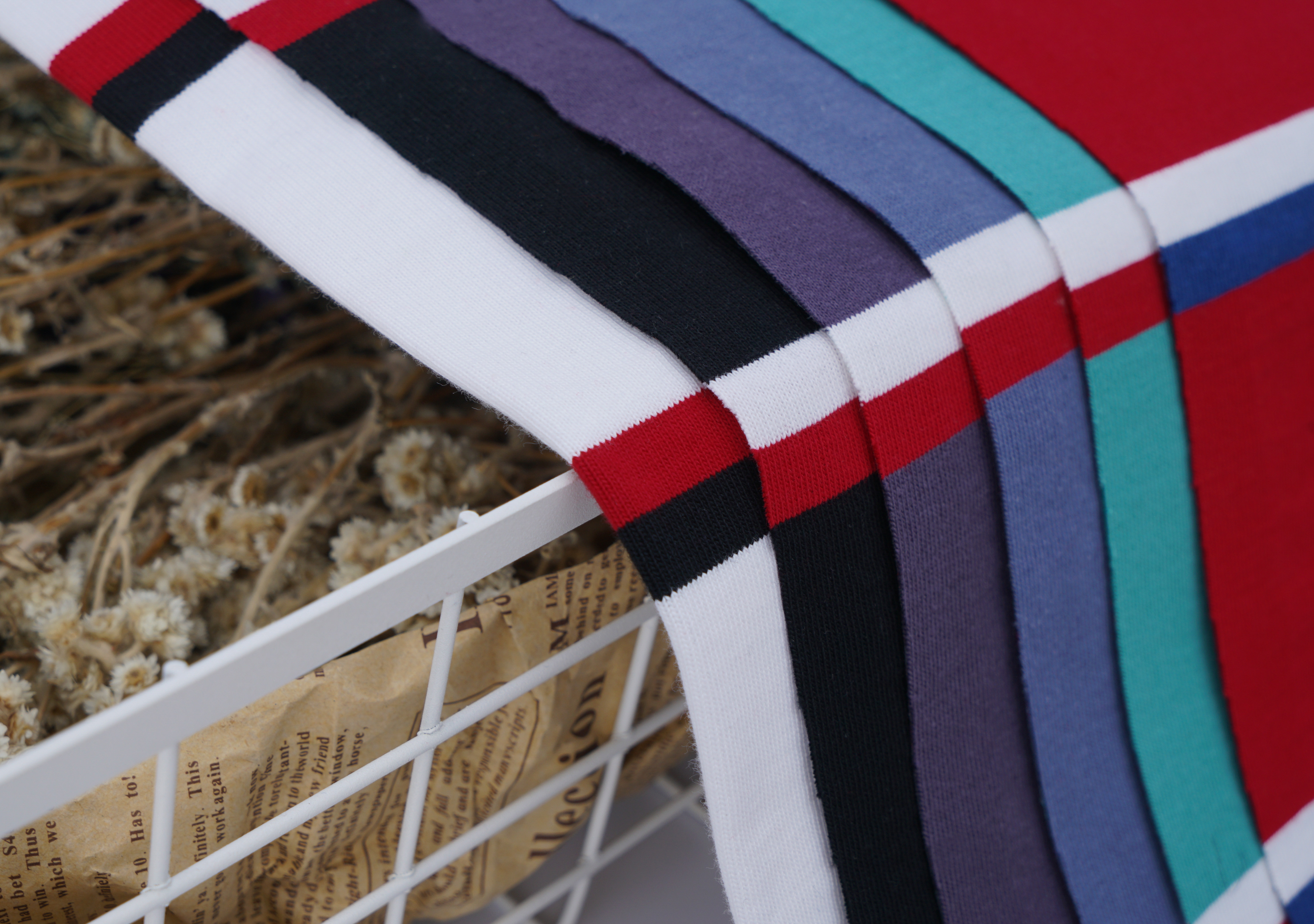 High Quality And Not Easy To Deform Breathable And Refreshing Striped Knit Fabric For Polo Shirt