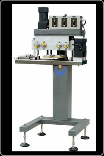 0.55KW Pouch Packaging Line 7000bph Automatic Clamp Machine Bottle Rotary Cover