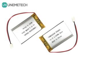 Quality 552540 Prismatic Silver Rechargeable Lipo Batteries 3.7V 550mAh For PET Tracker wholesale