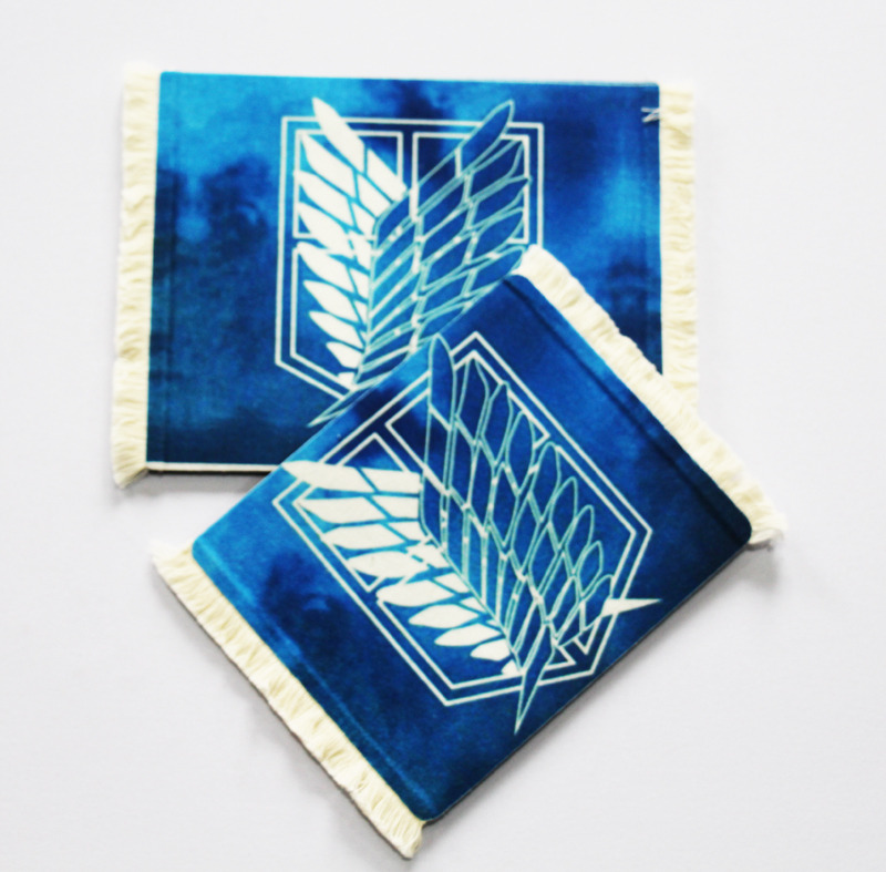 Minglu CM-007 Rubber back Rug Table Coasters  Oriental Design Fabric Carpet Drink Mats CoasterRug