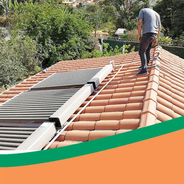 Cheap SUS304 Project Solar Water Heater For Pool 27 Degree Bracket Angle for sale