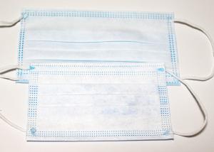 Quality Antibacterial 3 Ply Disposable Face Mask Humidity Resistant Dust Protection wholesale