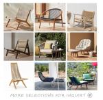 Outdoor Dining Chairs Natural Stackable Teak Wood Villa Solid Wood Restaurant