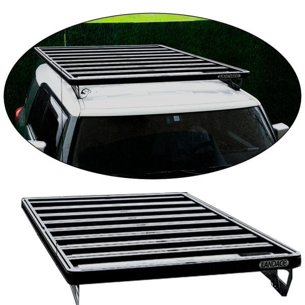 Black Roof Rack for Toyota FJ Cruiser 4x4 Off-Road Auto Accessories in Aluminium