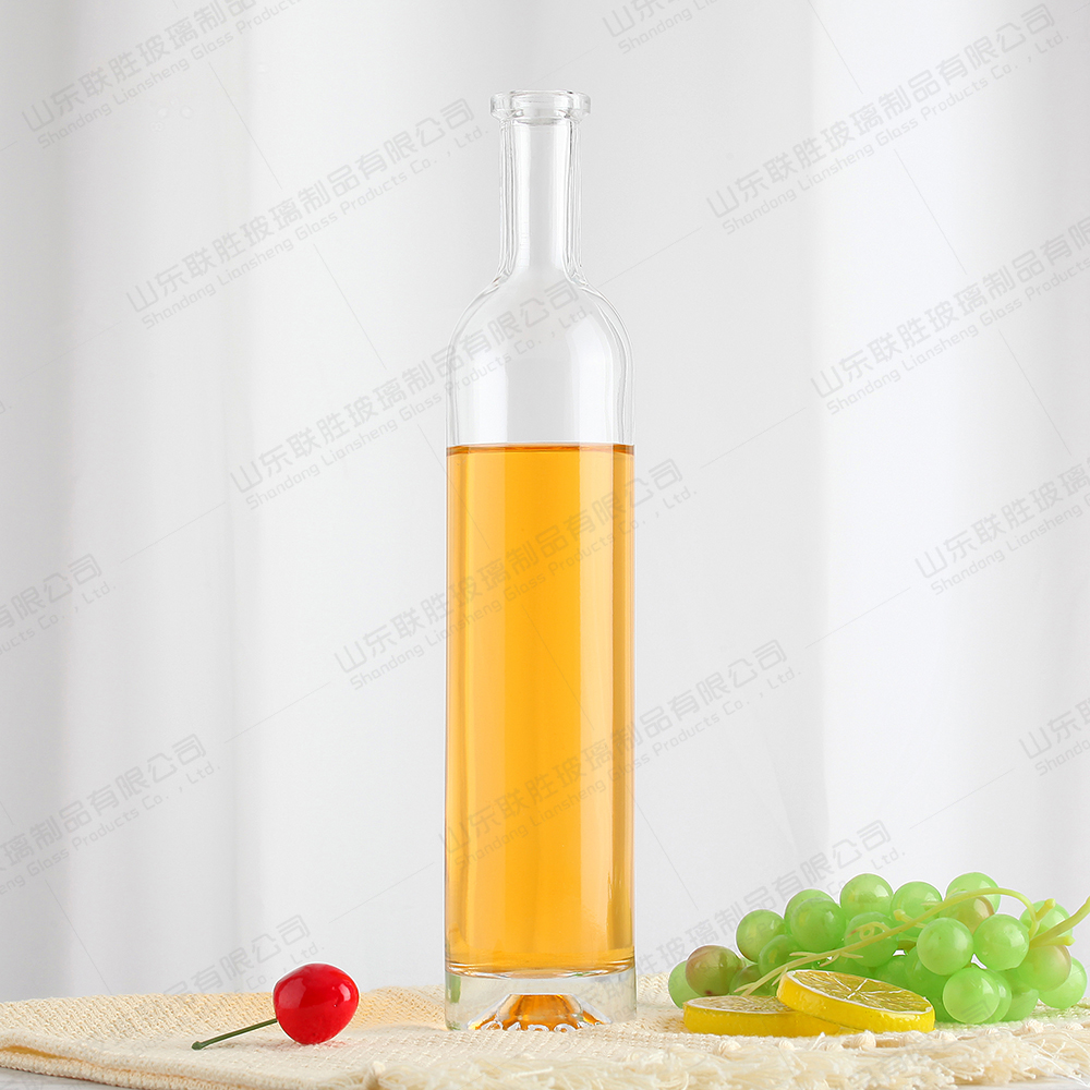 Custom Crystal Glass Wine Bottles 500ml 750 ml for Hot Stamping and Roll On Sealing