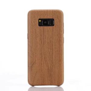 Quality for samsung galaxy s8 Retro Wood Grain pattern soft TPU PU back phone case wholesale