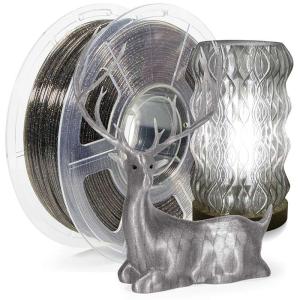 Quality Smoke Grey PETG Clear Glitter Filament 1.75mm 1kg 3D Printer Filament wholesale