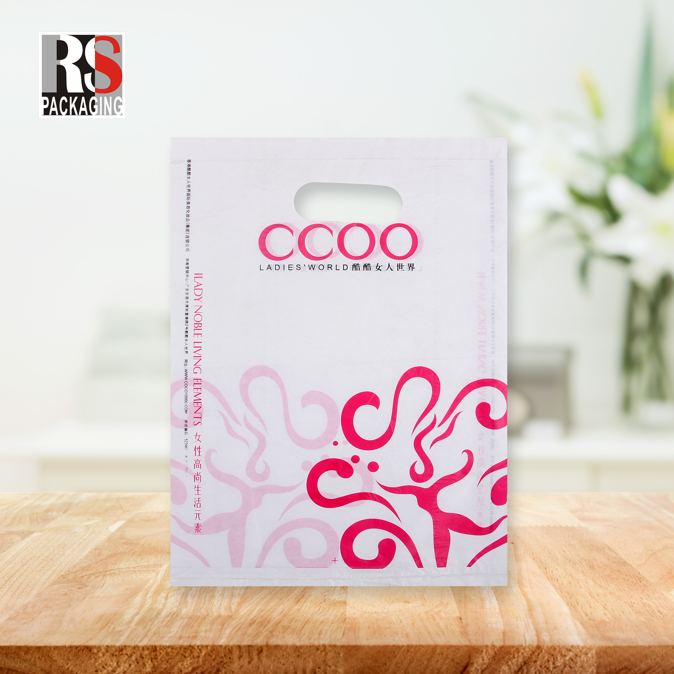 Recyclable Plastic Poly Bag Custom Biodegradable Shopping Bags For Clothing