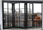 Folding Commercial Aluminium Doors Frost Glass Aluminum Accordion Door