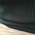 Toy 200D Polyester Woven White Stripe Suiting Fabric Men Jacket Cloth Live Show