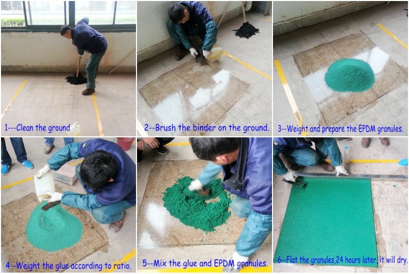 Single Polyurethane Binder For Rubber Playground ROHS Approved