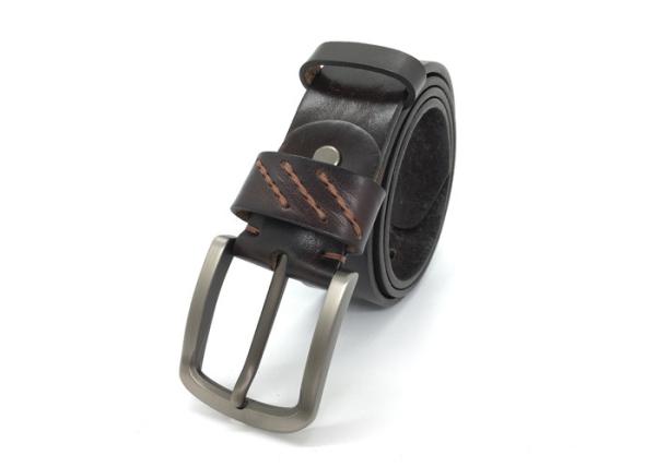 Lightweight Mens Leather Dress Belt / Soft Top Grain Genuine Leather Strap With