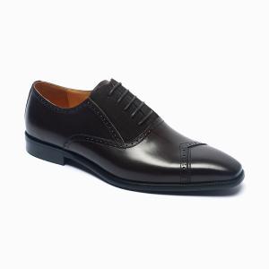 Quality Custom Dark Wine Mens Lace Up Leather Dress Shoes wholesale