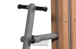 wooden street lamp outdoor fitness rider