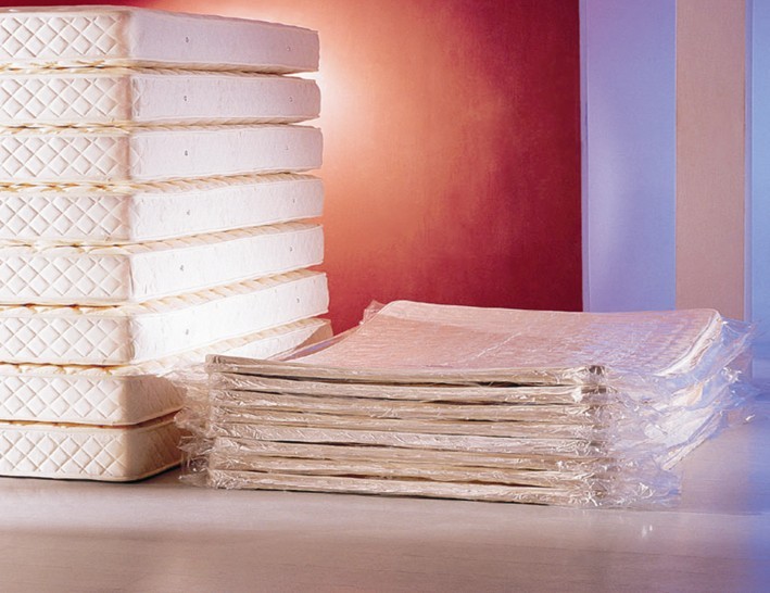 Pillow Top Compressed Mattress , Bonnell Spring Polyester Knitted Fabric Mattress