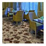 Hotel Lobby Carpet Decor Woven Axminster Carpet Fire Retardant