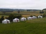 Anti - Snow Yurt Style Camping Tent , Heat Preservation Mongolian Nomad Tent