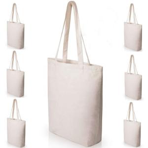 Quality Plain White Cotton Beach Bag Promotional Square Sundry Easy Cleaning wholesale