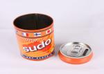 0.23 MM Cylinder Coin Bank Tin Piggy Bank Metal Custom Logo Printed