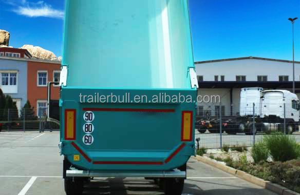 22 Cbm Solid Rounded Tipper Semi Trailer 2 Axles for Building Materials Truck Trailers
