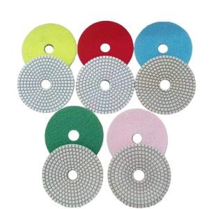 Quality Diameter 4&quot; 5&quot; Flexible Diamond Polishing Pads For Angle Grinder wholesale