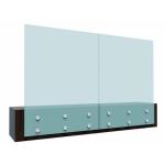High Speed Rail Mounted Balcony Protection With Stainless Steel / Aluminum