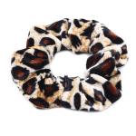 Christmas Flannel Hair Tress Velvet Hair Accessories Set Leopard Hair Tie