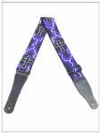 Cute Adjustable Custom Hand Tooled Leather Guitar Straps For Kids